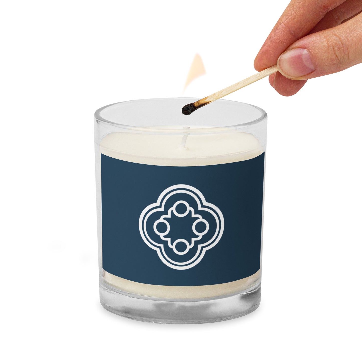 Glass jar soy wax candle - Laity Lodge Family Camp