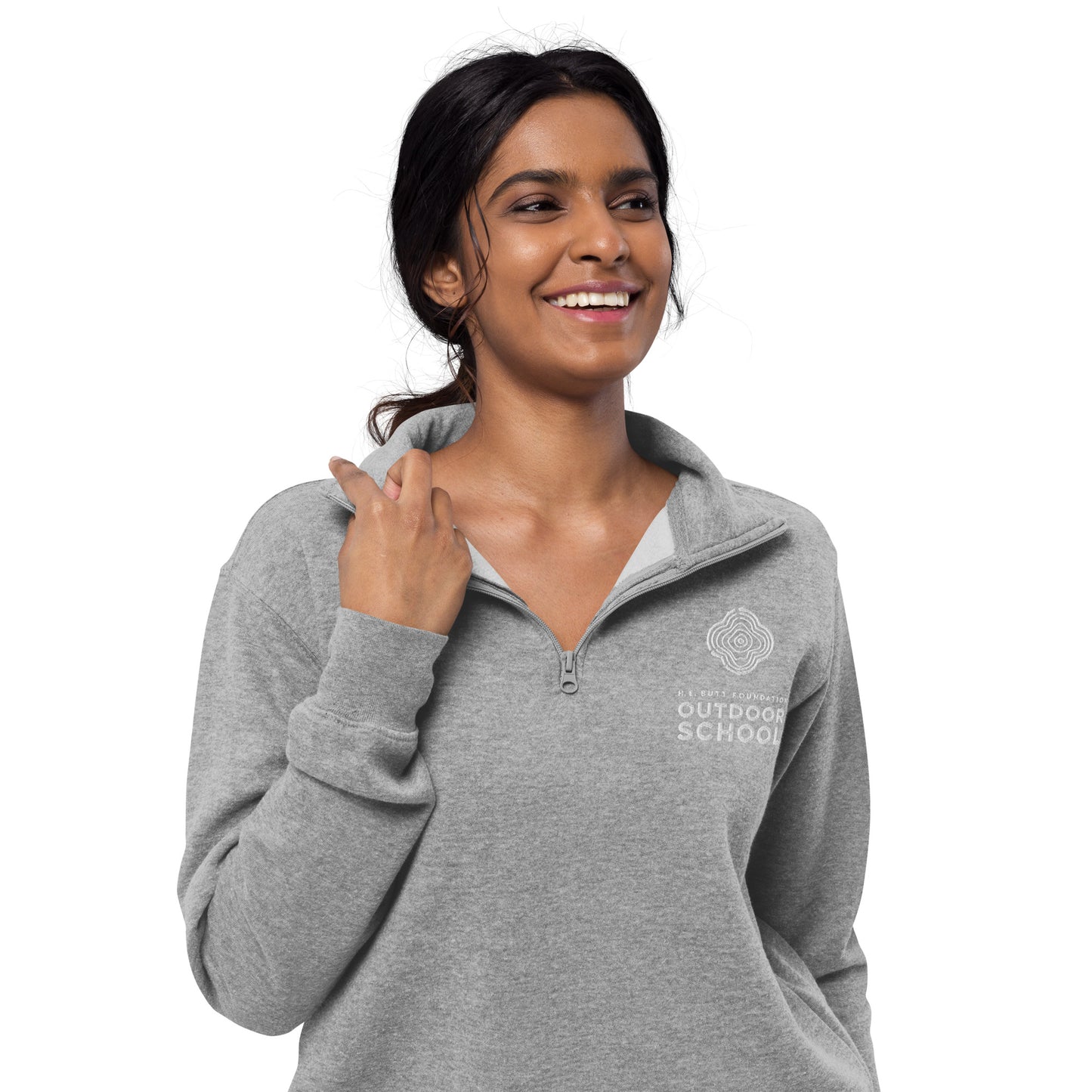 Cotton Heritage | Unisex fleece pullover - Outdoor School