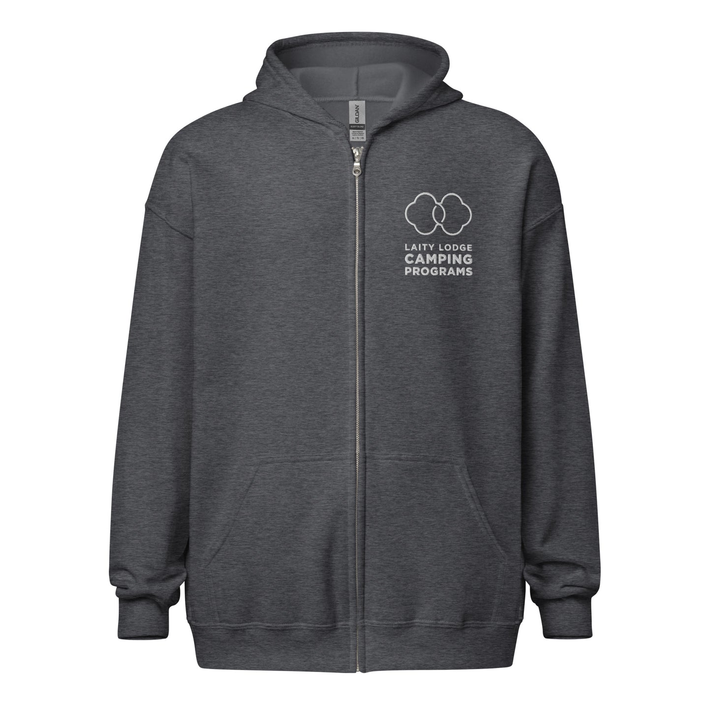 Unisex heavy blend zip hoodie - Laity Lodge Camping Program