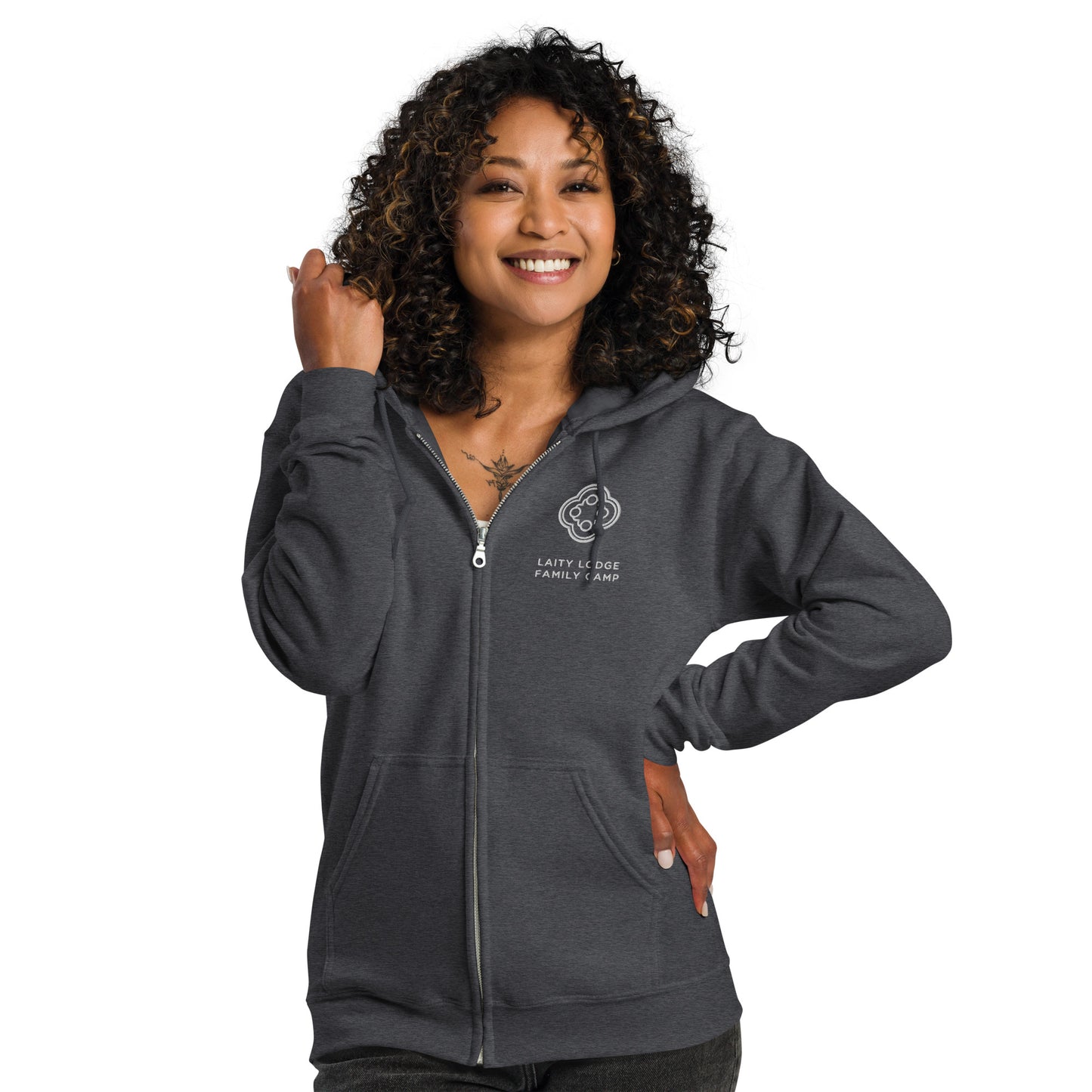 Unisex heavy blend zip hoodie - Laity Lodge Family Camp