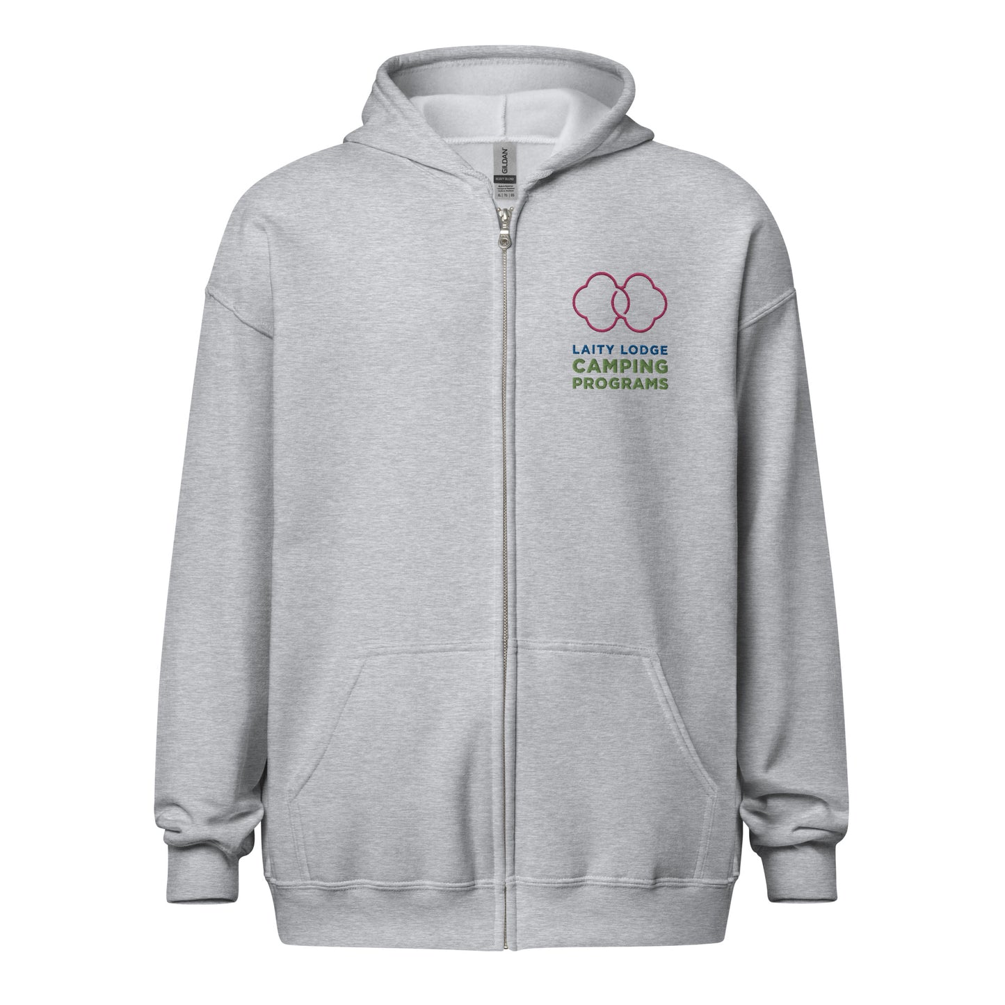 Unisex heavy blend zip hoodie - Laity Lodge Camping Program