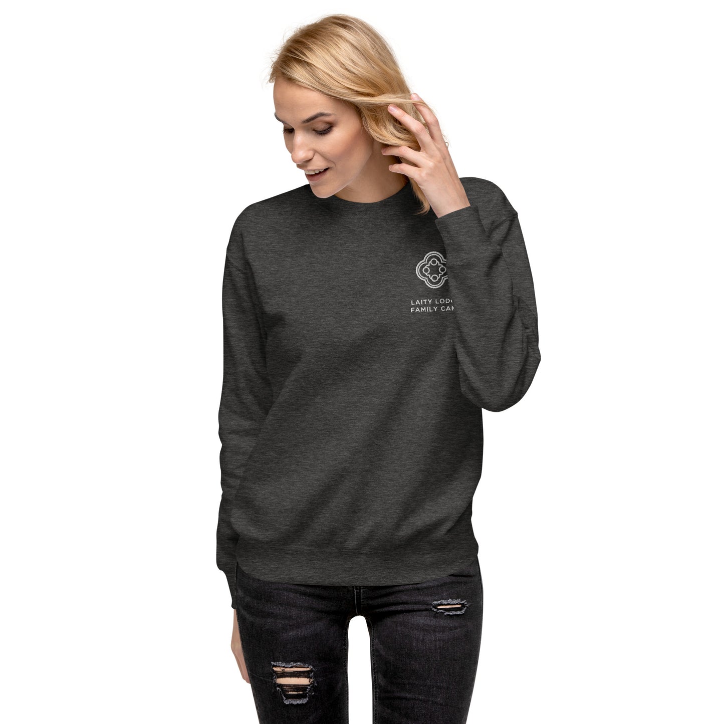 Unisex Premium Sweatshirt (fitted cut) - Laity Lodge Family Camp