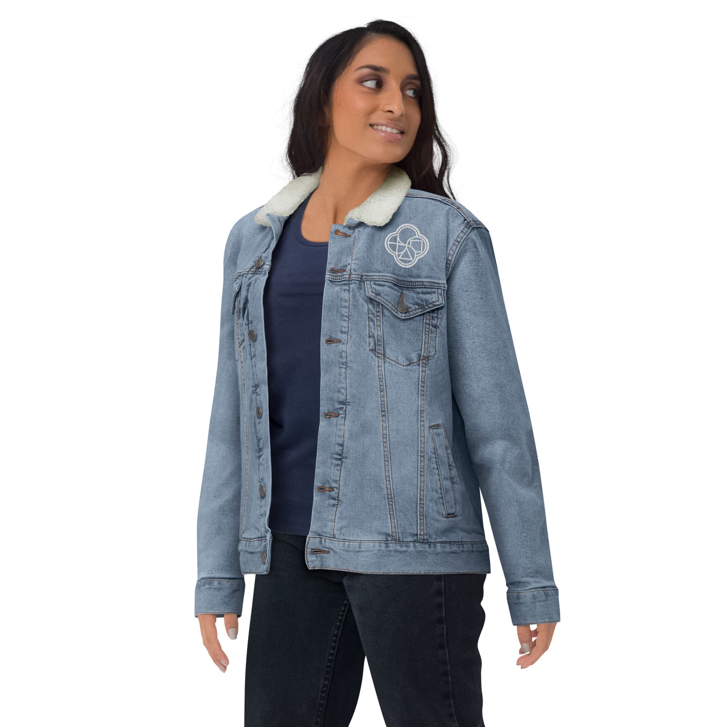 Unisex demin sherpa jacket - Laity Lodge