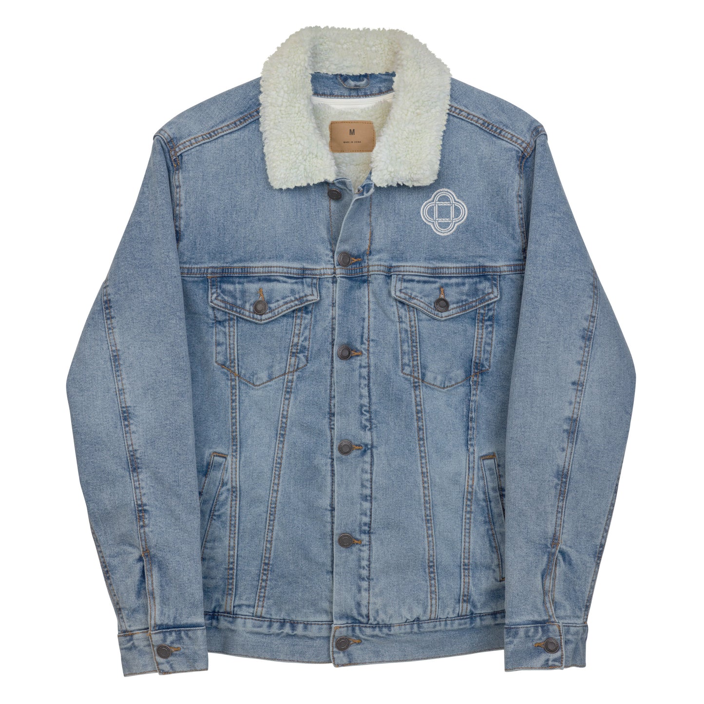 Unisex denim sherpa jacket