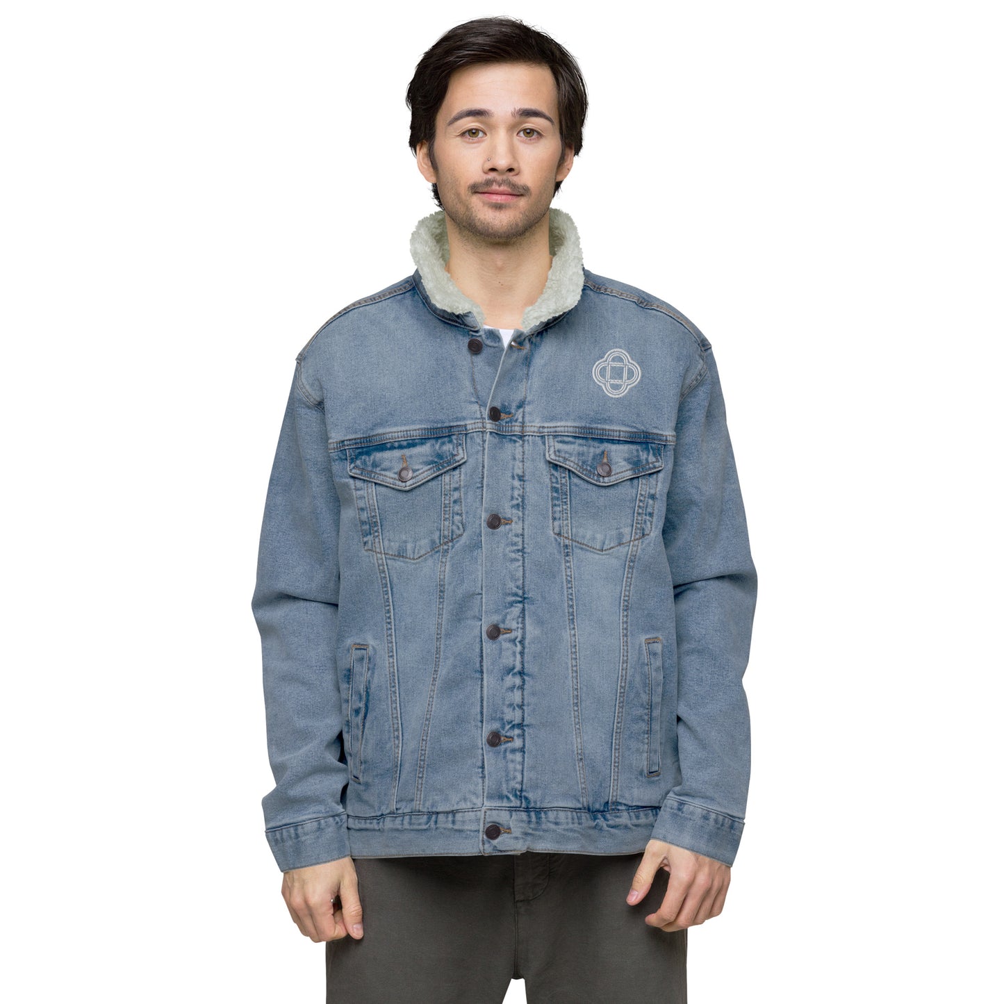 Unisex denim sherpa jacket